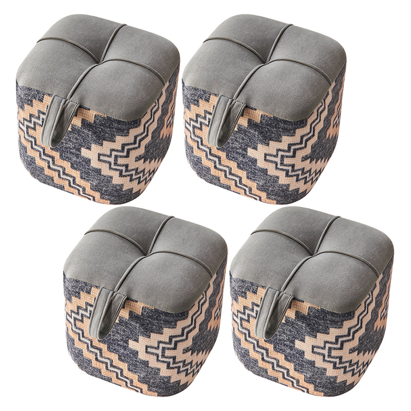 Fabric Standard Stool Modern Style Simple Household Foot Stool