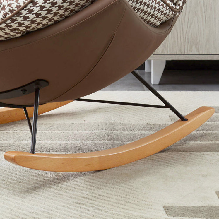 Light Luxury Style Single Leisure Chaise Rocking Chair Lounge Lazy Chair