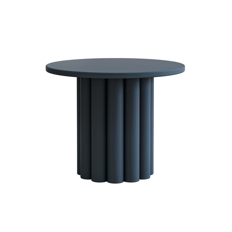 Modern Coffee Table Wooden Round Nesting Coffee Table Set with Pedestal Legs