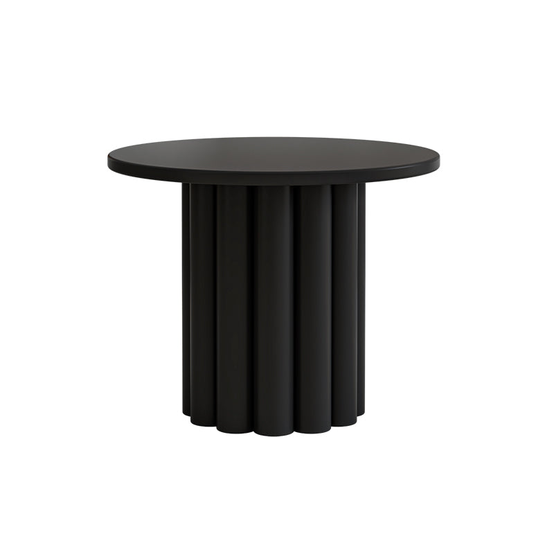 Modern Coffee Table Wooden Round Nesting Coffee Table Set with Pedestal Legs