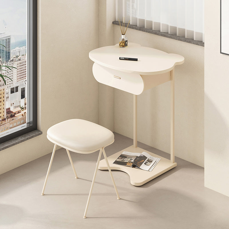 Modern Bedroom Metallic Makeup Vanity With a Drawer Makeup Vanity Set