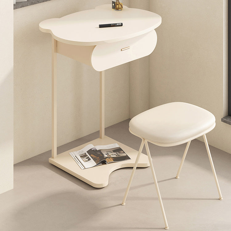 Modern Bedroom Metallic Makeup Vanity With a Drawer Makeup Vanity Set