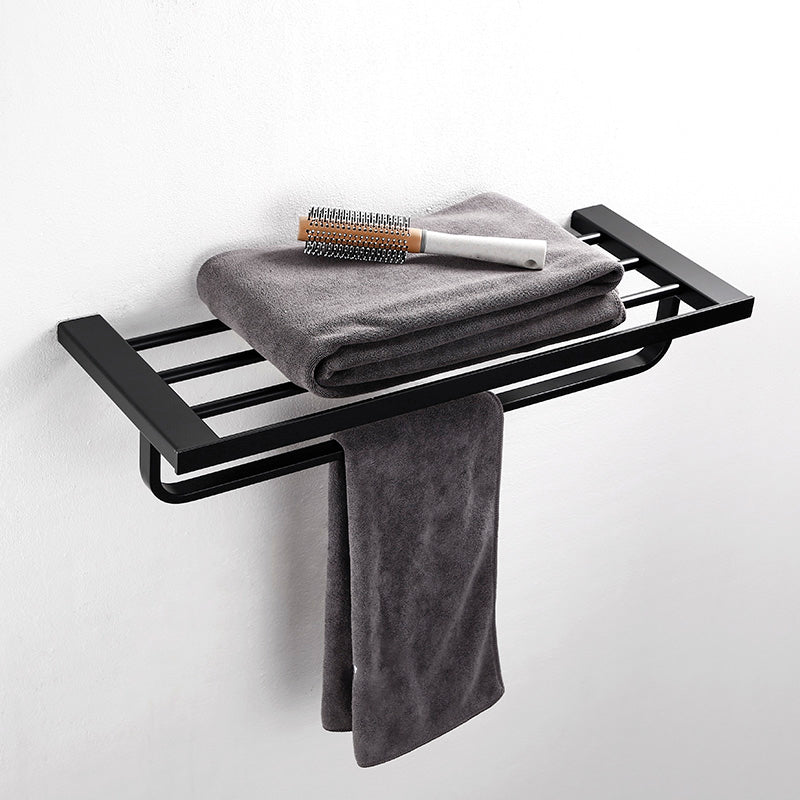 Traditional Bathroom Accessories Hardware Set in Black Metal