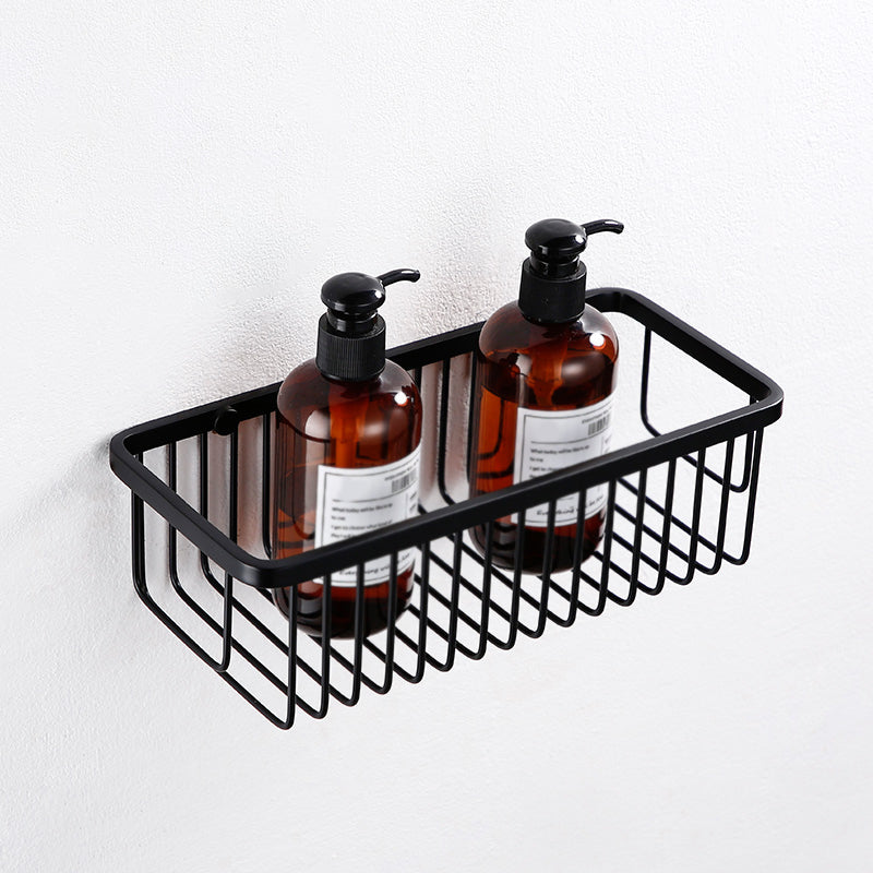 Traditional Bathroom Accessories Hardware Set in Black Metal