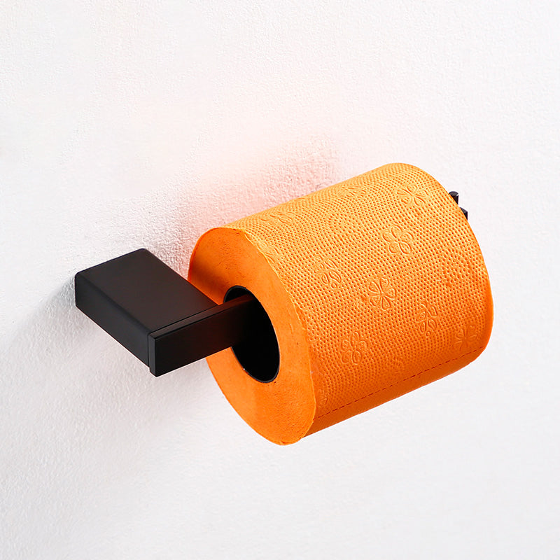 Traditional Bathroom Accessories Hardware Set in Black Metal