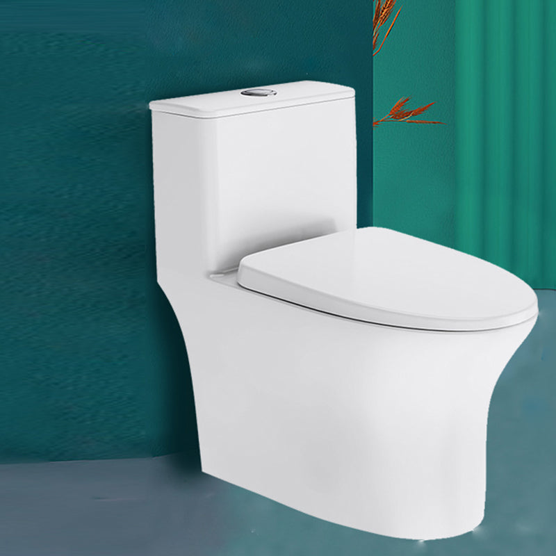 Modern Floor Mounted Toilet Slow Close Seat Included Toilet Bowl for Bathroom