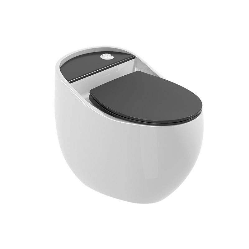 Contemporary Flush Toilet Floor Mounted Siphon Jet Porcelain Toilet Bowl