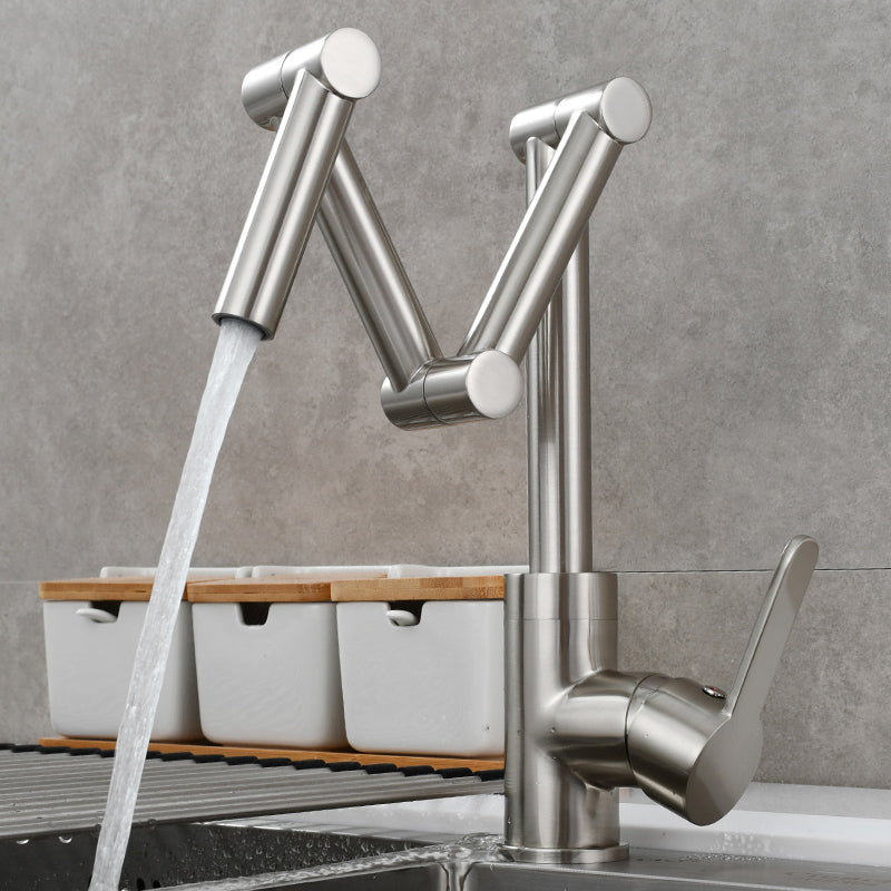 Modern One Handle Desk Mounted Pot Filler Low Arc Profile Filler