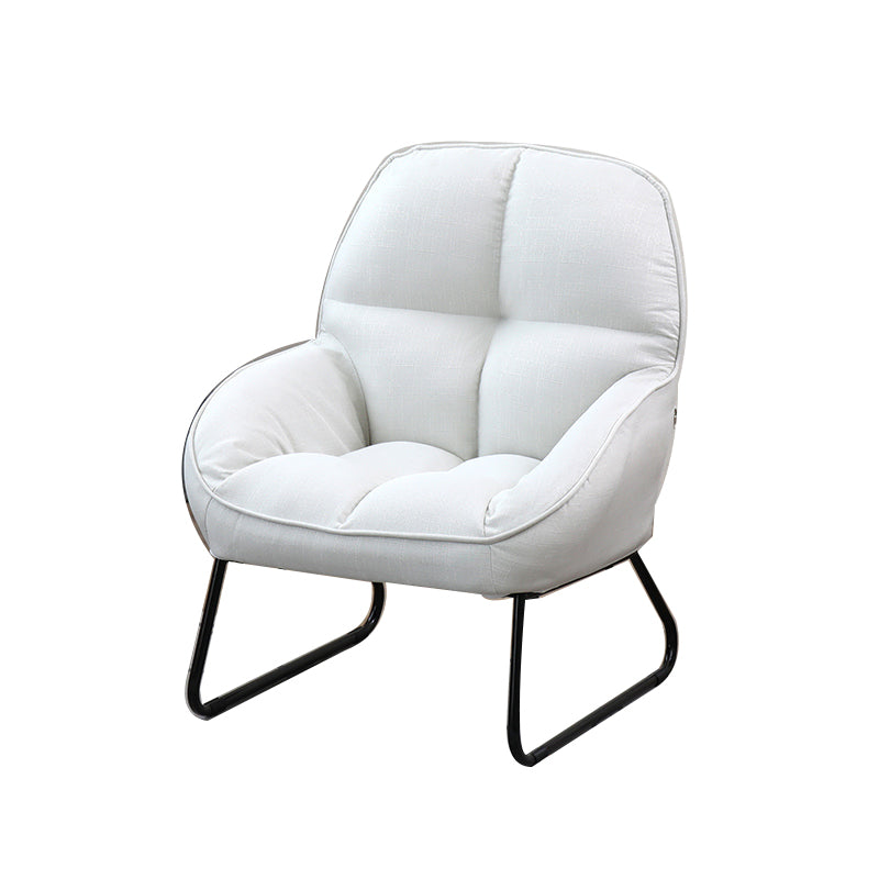 Flared Arm Fabric Simple Sofa Scandinavian Biscuit Back Loveseat