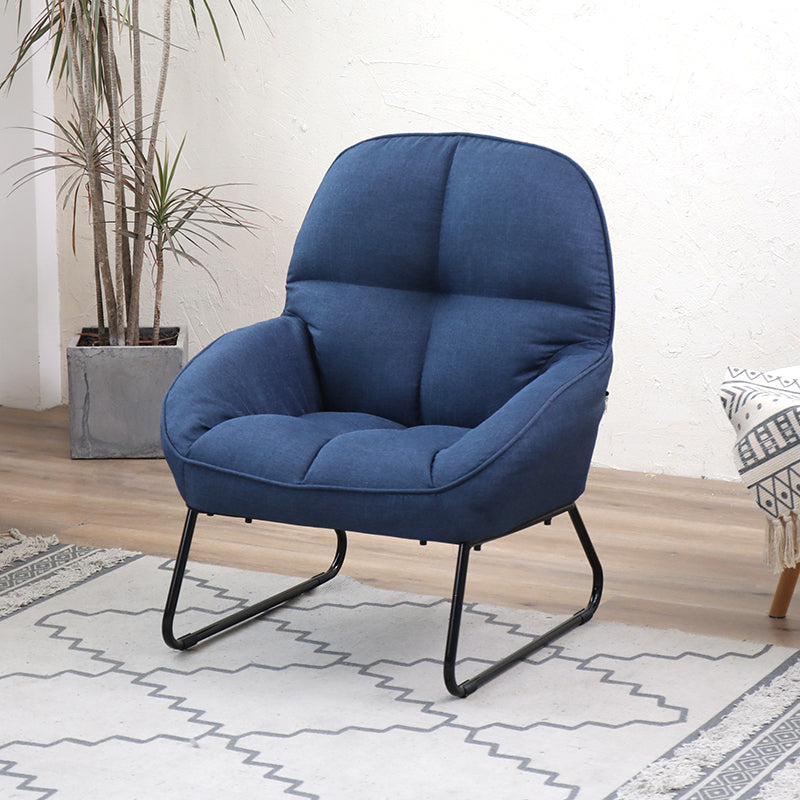 Flared Arm Fabric Simple Sofa Scandinavian Biscuit Back Loveseat