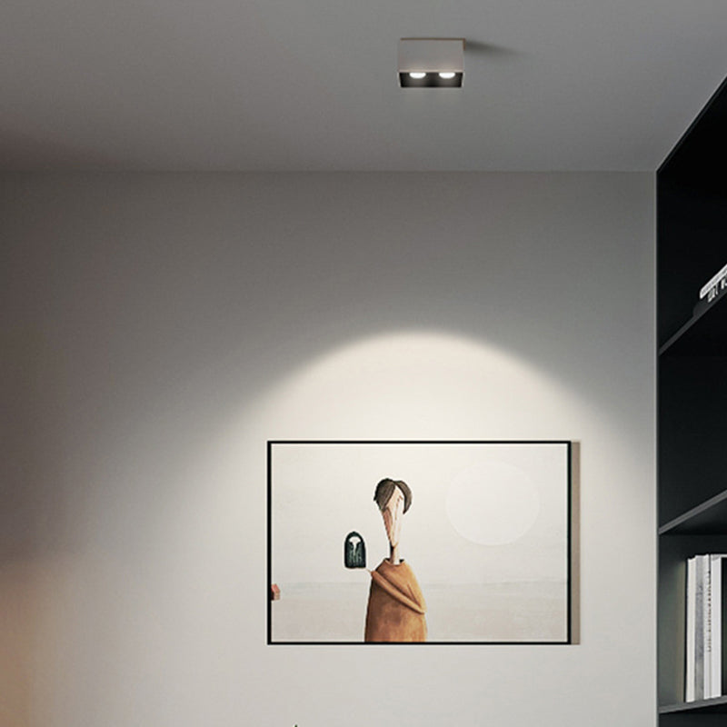 Metal Rectangle Flush Mount Lamp Modern Flush Ceiling Light Fixture