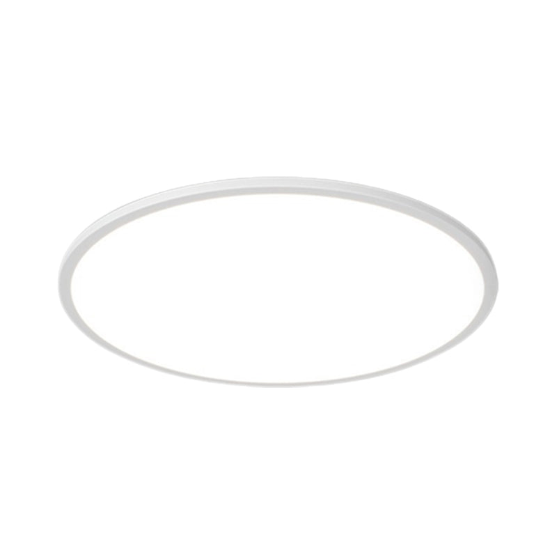 Metal Geometric Flush Mount Lamp Modern Flush Ceiling Light Fixture in White