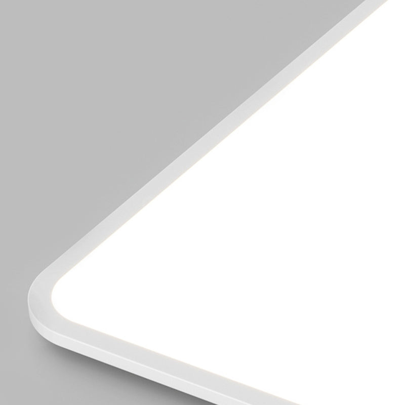 Metal Geometric Flush Mount Lamp Modern Flush Ceiling Light Fixture in White