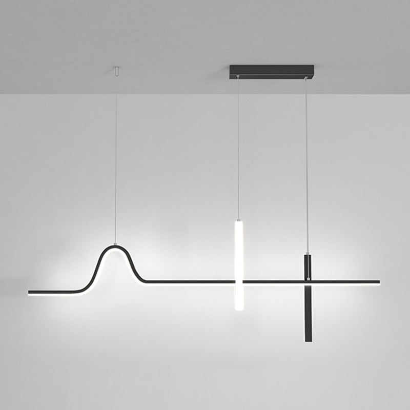 Modern White/Black Kitchen Island Lighting LED Ceiling Light for Dining Room