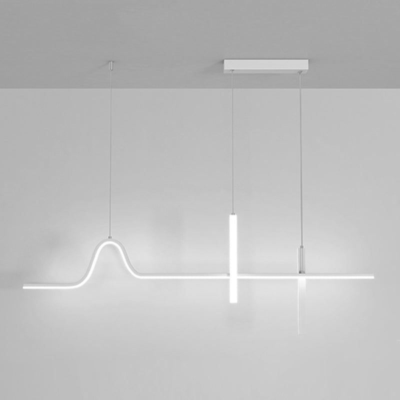 Modern White/Black Kitchen Island Lighting LED Ceiling Light for Dining Room