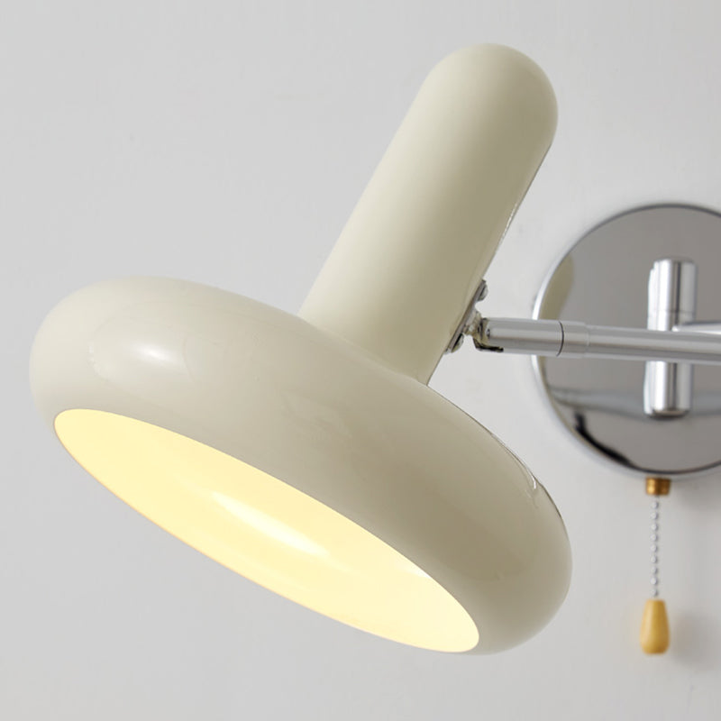 Minimalist Adjustable Wall Sconce in White and Chrome 1 - Light Wall Light
