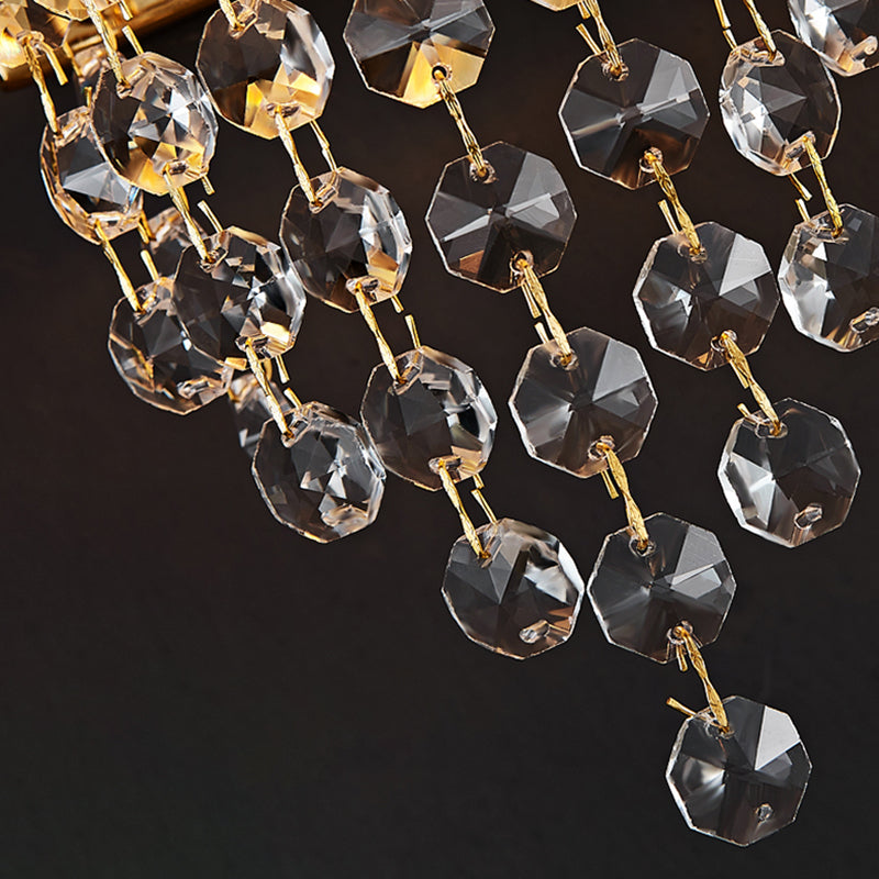 Modern Unique Shade Wall Lighting Crystal Shade Wall Lighting Ideas for Living Room