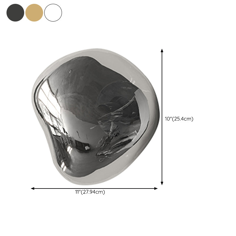 Industrial Glass Globe Shade Wall Lighting Fixtures 1-Light Wall Lamp for Living Room