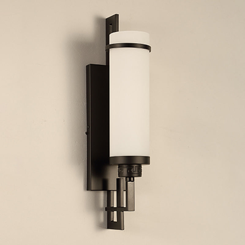 Modern Vanity Lights Milky Glass Vanity Wall Light Fixture for Bathroom