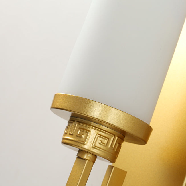 Modern Vanity Lights Milky Glass Vanity Wall Light Fixture for Bathroom