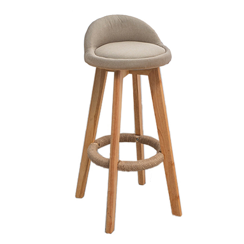 Natural Finish Pub Table Set 1/3 Pieces Bar Set with Wooden Stools