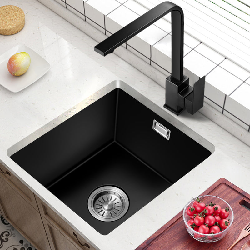 Quartz Kitchen Sink Single Bowl Drop-In Kitchen Sink with Rectangular Shape