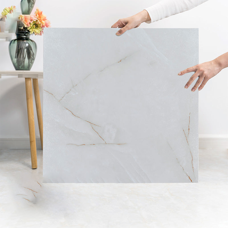 Modern Vinyl Floor Tiles Peel & Stick Marble Printed PVC Flooring