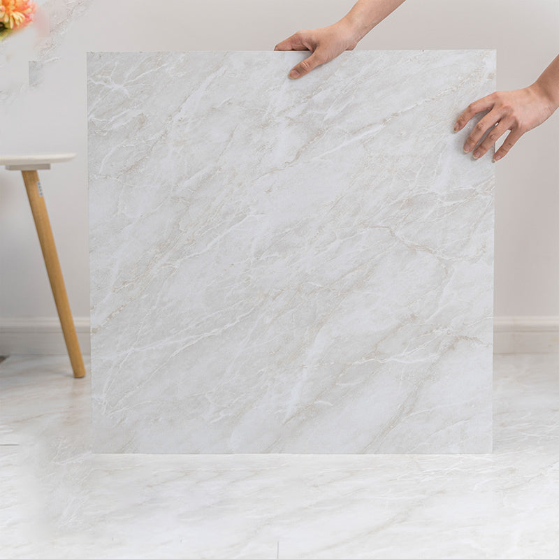 Modern Vinyl Floor Tiles Peel & Stick Marble Printed PVC Flooring