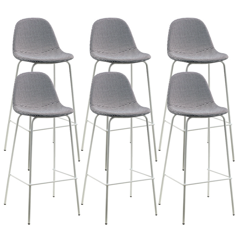 Black Metal Base Bar and Counter Stool Industrial Style Indoor Stool