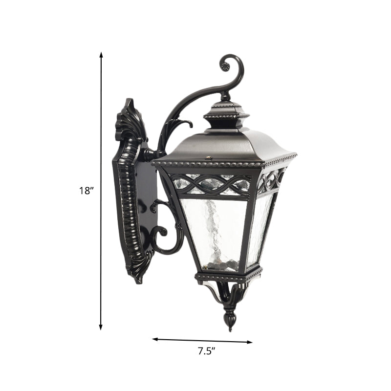 1 Éclairage mural de conique Light Lodges Finition noire