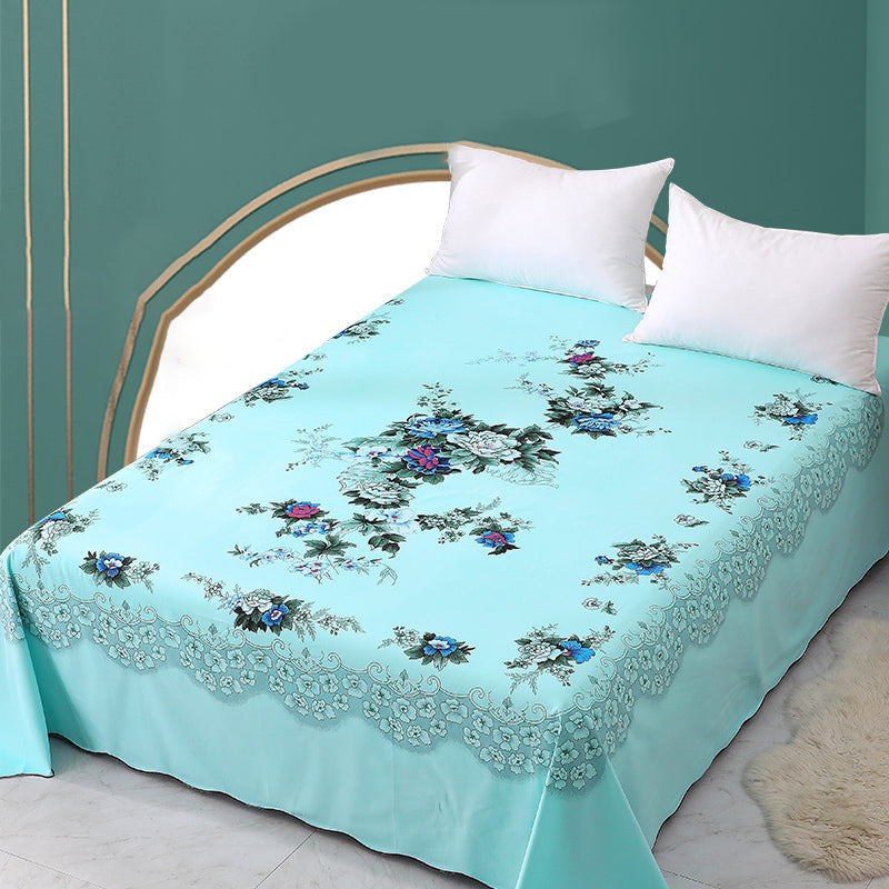 Sheet Sets Cotton Floral Printed Super Soft Breathable Wrinkle Resistant Bed Sheet Set