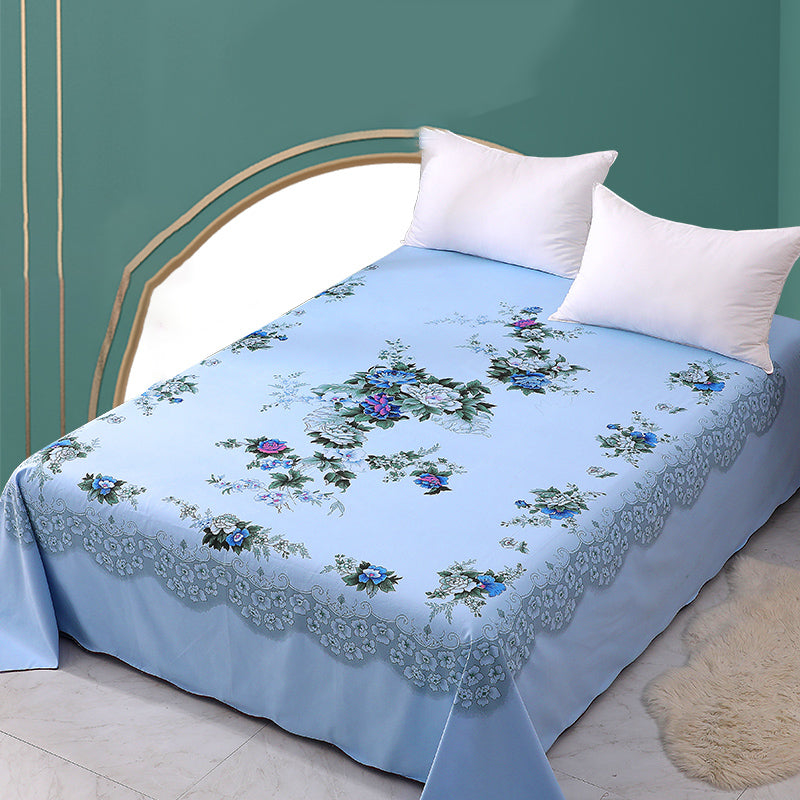 Sheet Sets Cotton Floral Printed Super Soft Breathable Wrinkle Resistant Bed Sheet Set