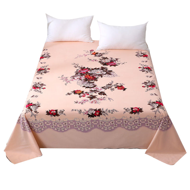 Sheet Sets Cotton Floral Printed Super Soft Breathable Wrinkle Resistant Bed Sheet Set