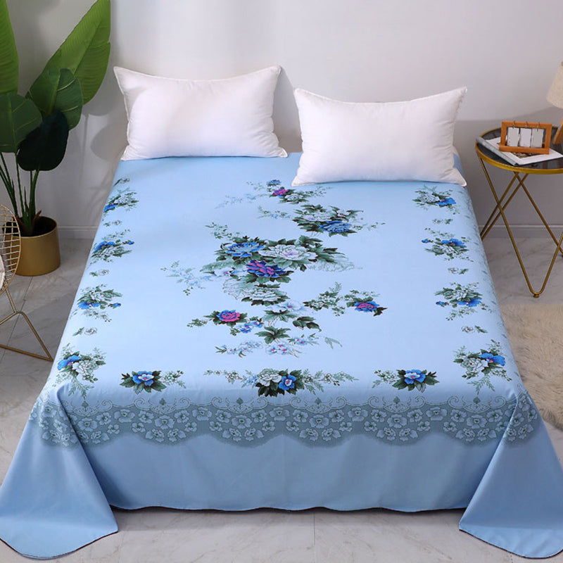 Sheet Sets Cotton Floral Printed Super Soft Breathable Wrinkle Resistant Bed Sheet Set
