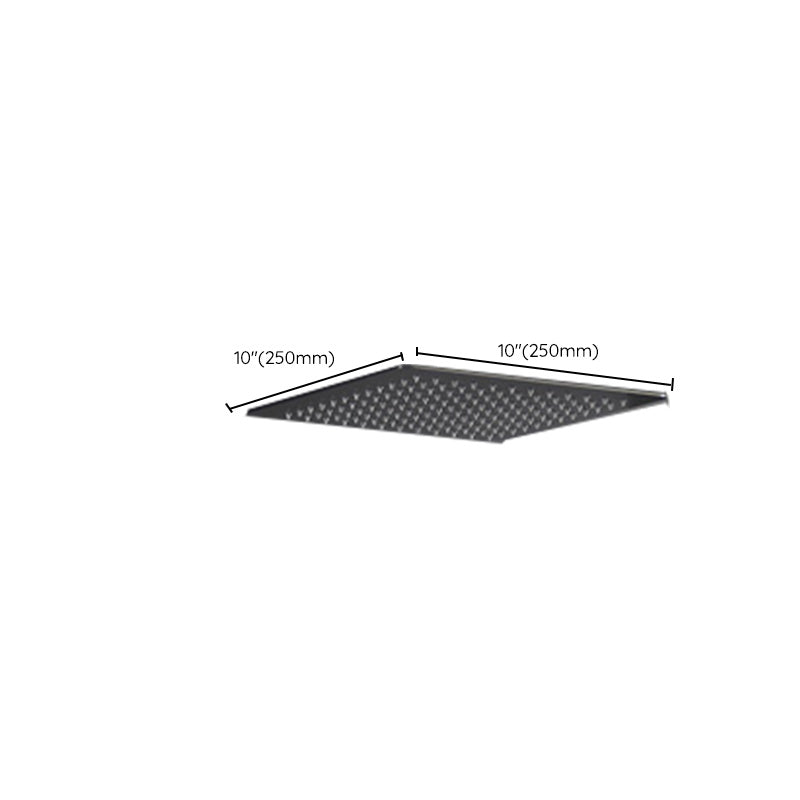 Modern Solid Color Shower Set Adjustable Spray Pattern Shower Head Combo