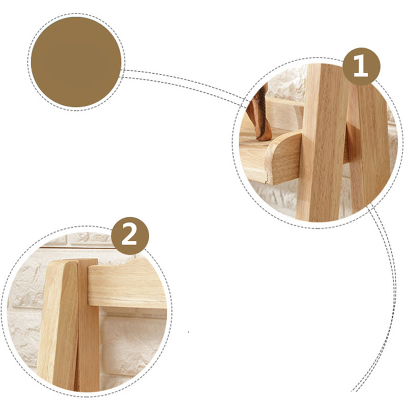 Contemporary Shelves Included Bookshelf Wooden Ladder Bookcase