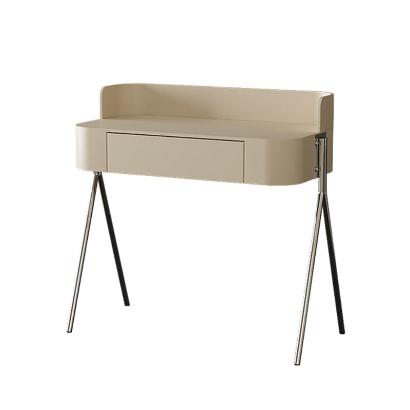 Wood Standing Makeup Vanity Set Modern Makeup Vanity with Metal Base