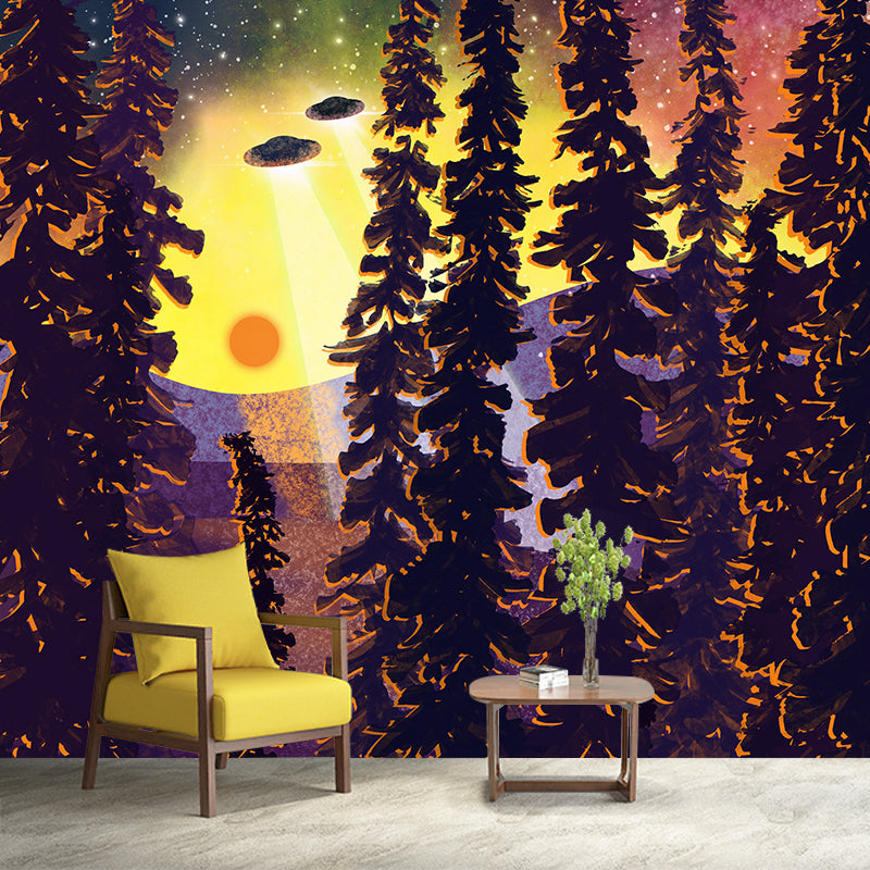 Illustration Environmental Wall Mural Wallpaper Dreamland Living Room Wall Mural