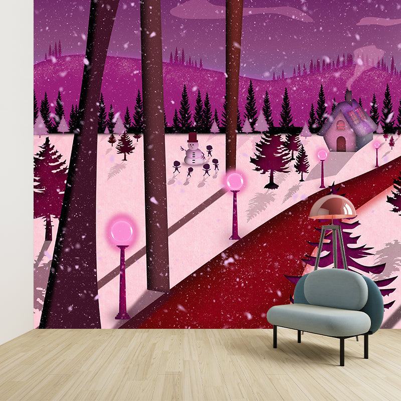 Illustration Environmental Wall Mural Wallpaper Dreamland Living Room Wall Mural