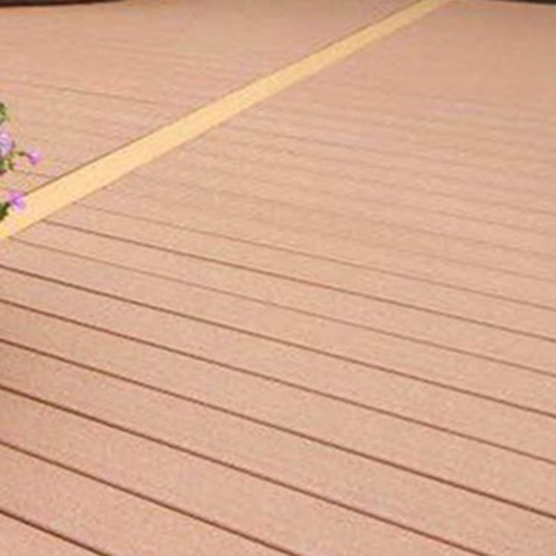 Deck Plank Interlocking Wood Stripe Pattern Outdoor Flooring Deck Plank 5-Pack