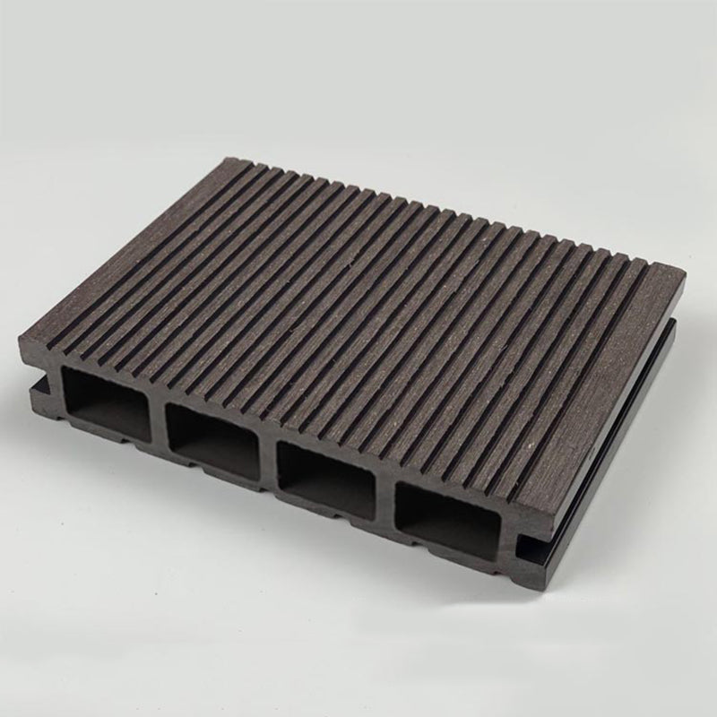 Deck Plank Interlocking Wood Stripe Pattern Outdoor Flooring Deck Plank 5-Pack