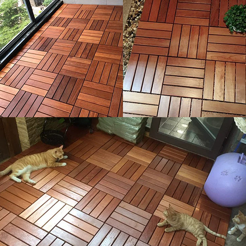 Outdoors Mildew Resistant Laminate Floor Dark Wood Laminate Plank Flooring