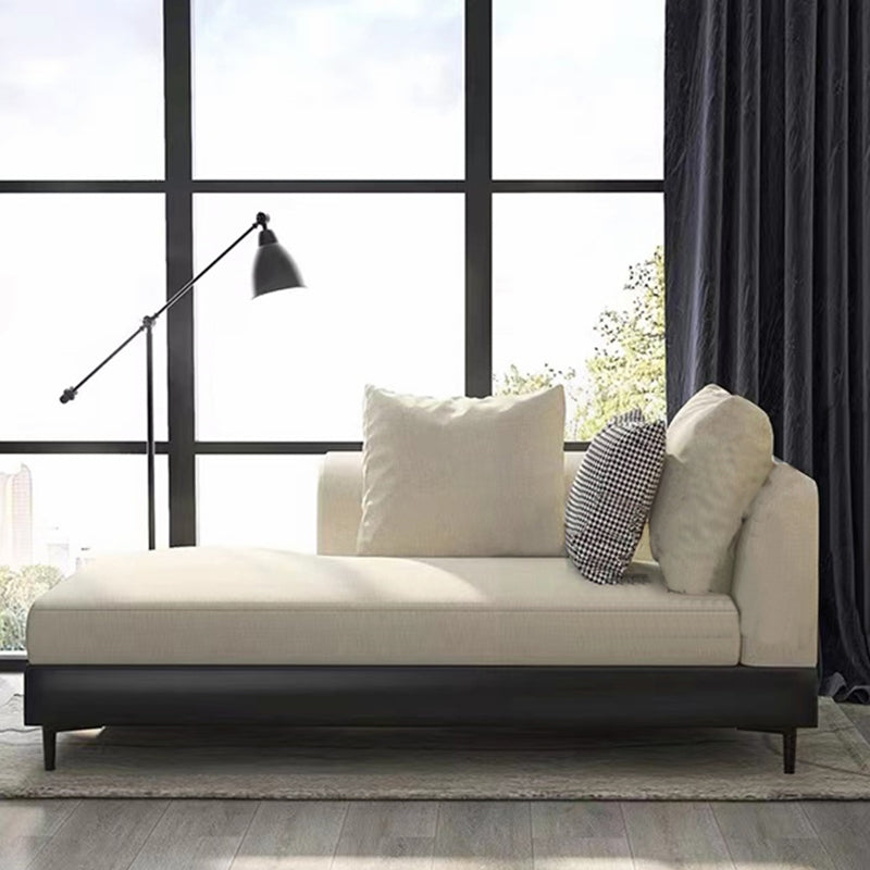 Modern Style Living Room Chaise Square Arms Upholstered Chaise Lounge