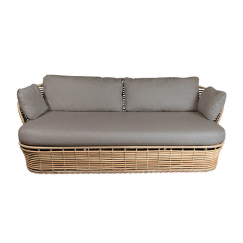 Modern & Contemporary Outdoor Loveseat Wicker/Rattan Fabric With Cushions