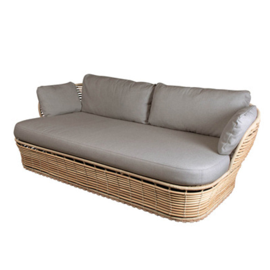 Modern & Contemporary Outdoor Loveseat Wicker/Rattan Fabric With Cushions