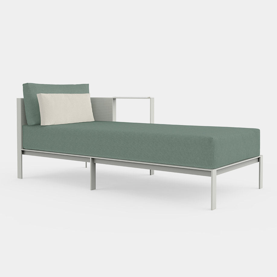 Industrial Patio Sofa Rust Resistant and Water Resistant Outdoor Patio Sofa