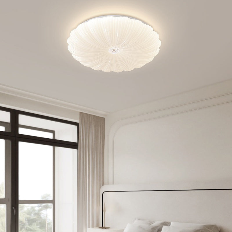1 Light Circular Flush Light Contemporary Acrylic Flush Mount Lights for Bedroom