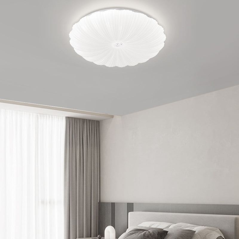 1 Light Circular Flush Light Contemporary Acrylic Flush Mount Lights for Bedroom