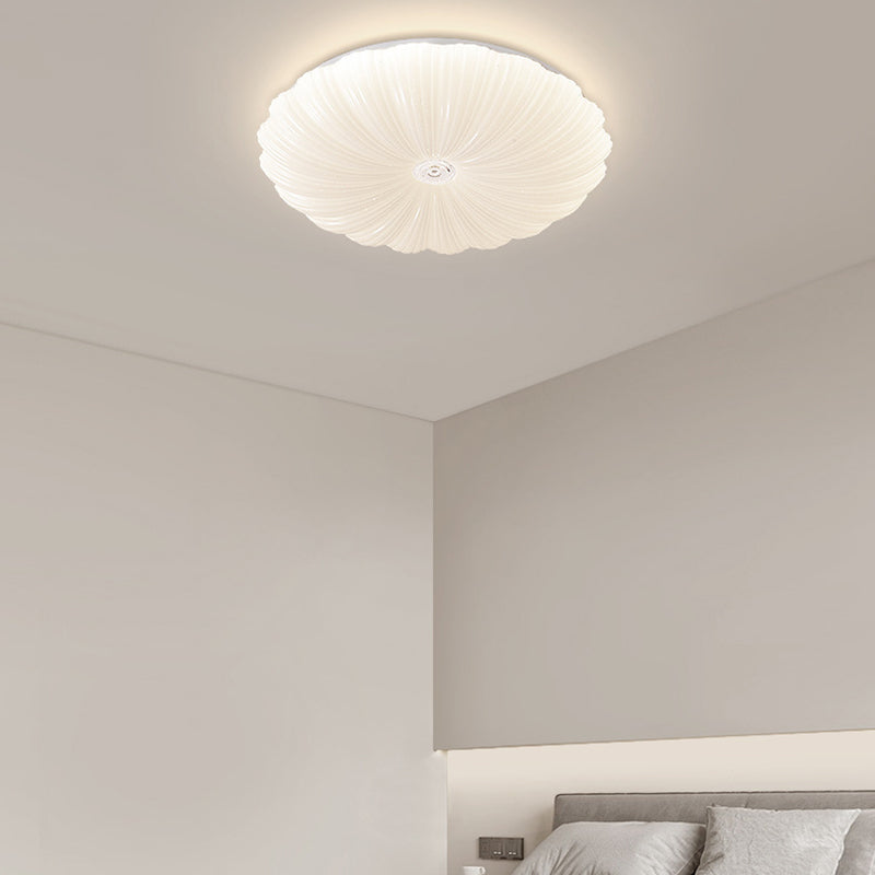 1 Light Circular Flush Light Contemporary Acrylic Flush Mount Lights for Bedroom