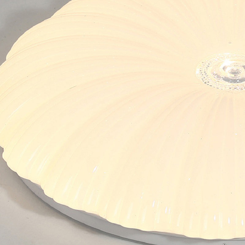 1 Light Circular Flush Light Contemporary Acrylic Flush Mount Lights for Bedroom